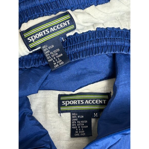 Sports Accent Quilted Ruched Windbreaker Jacket Track Suit Women's M‎ Top L Pant - Picture 6 of 7